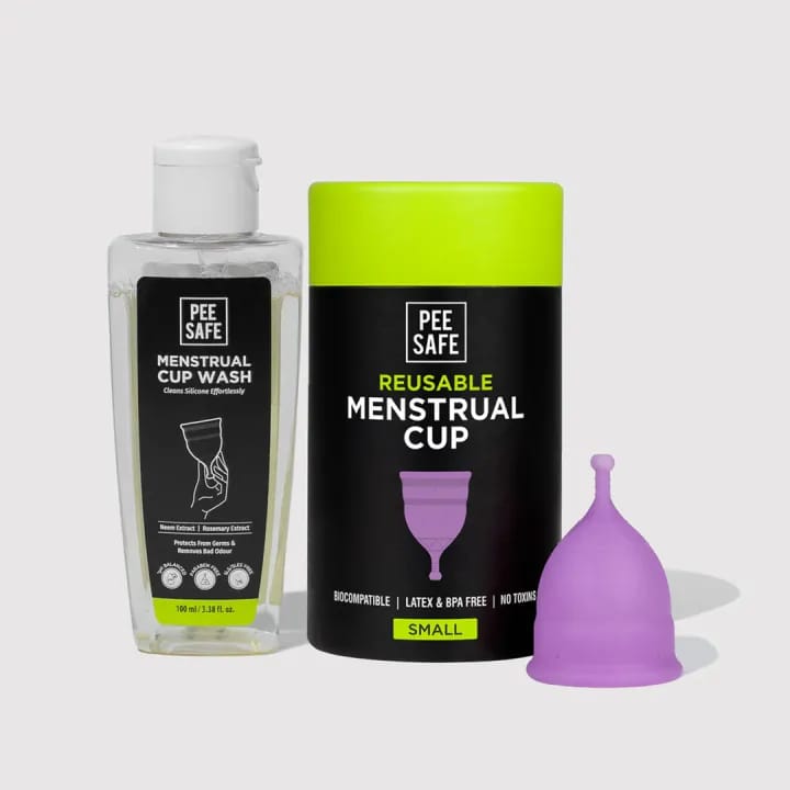 Pee Safe Menstrual Cup Small + Menstrual Cup Wash - 100 ml - image 1