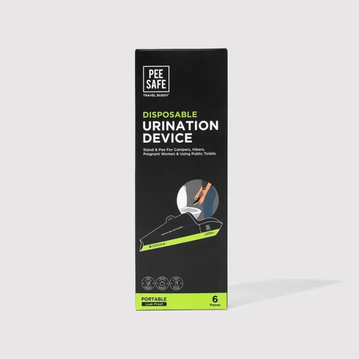Pee Safe Foldable & Disposable Urination Device (6N) – Female Urination Funnel, Travel Hygiene, Stand & Pee, Leak-Proof Design - image 1