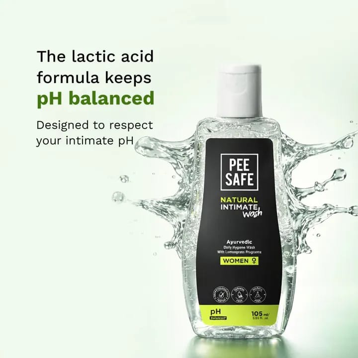 Pee Safe Natural Intimate Wash for Women – pH Balanced Feminine Hygiene Wash | Daily Intimate Care | 105ml - image 4