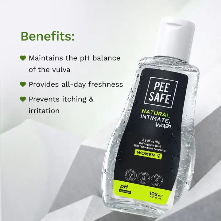 Pee Safe Natural Intimate Wash for Women – pH Balanced Feminine Hygiene Wash | Daily Intimate Care | 105ml - image 5