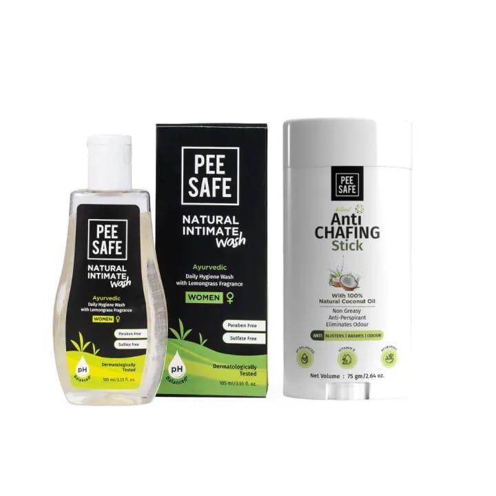 Pee Safe Anti Chafing Stick 1N + Pee Safe Natural Intimate Wash For Women (105ml) 1N - image 3