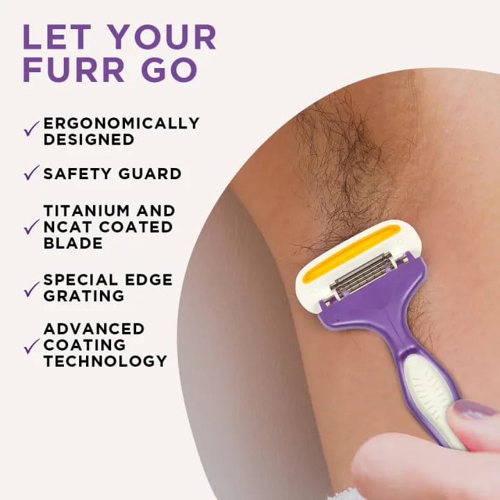 FURR by Pee Safe Body Shaving Razor for Women – Smooth & Gentle Body Hair Removal Razor 1N - image 3