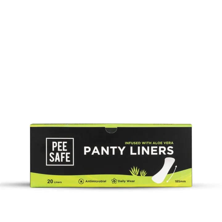 Pee Safe Antimicrobial Aloe Panty liner 185mm - Pack of 20 - image 1