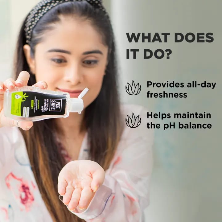 Pee Safe Natural Intimate Wash for Women – pH Balanced Feminine Hygiene Wash | Daily Intimate Care | 105ml Pack of 2 - image 3