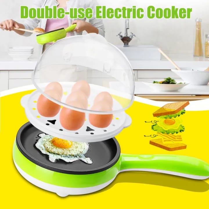 Electric Multi Function Egg Boiler With Non Sticky Frying Pan - image 4
