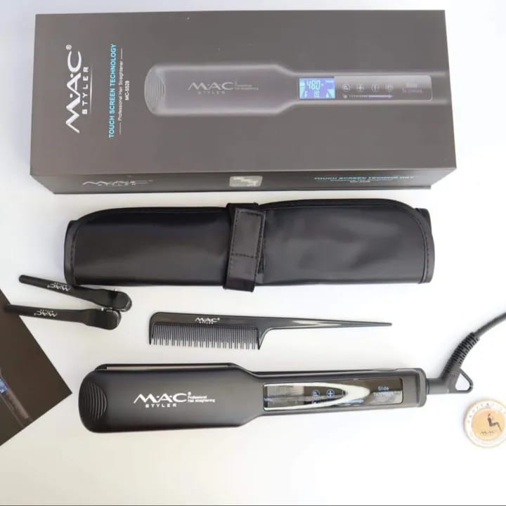 Mac Styler Premium Hair Straightener Mc-5528 LCD Display Touchscreen Professional Flat Iron - image 1