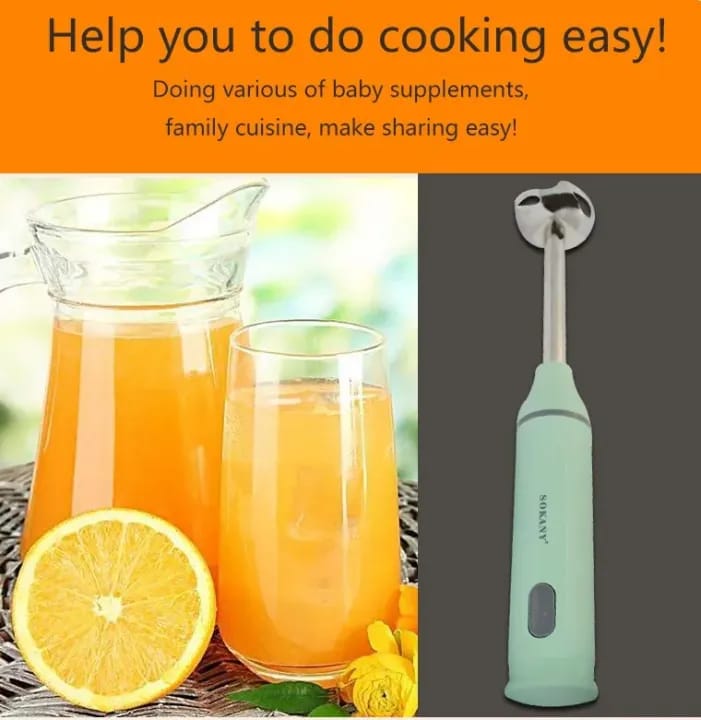 Electric Hand Blender With Bucket Container Powerful 300 Watt Stick Blender, Hand Mixer Set Stainless Steel Blades Handheld Blender - image 4