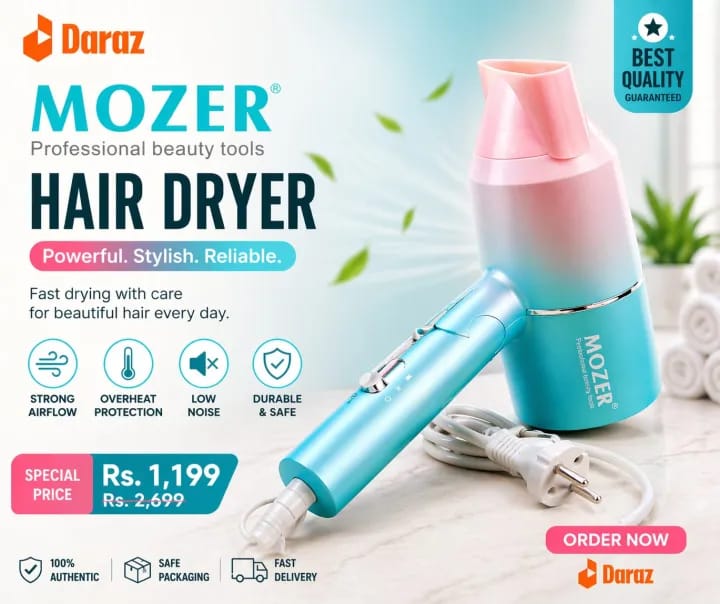 Mz-3313 Mozer Professional Beauty tools Hair dyer - image 2