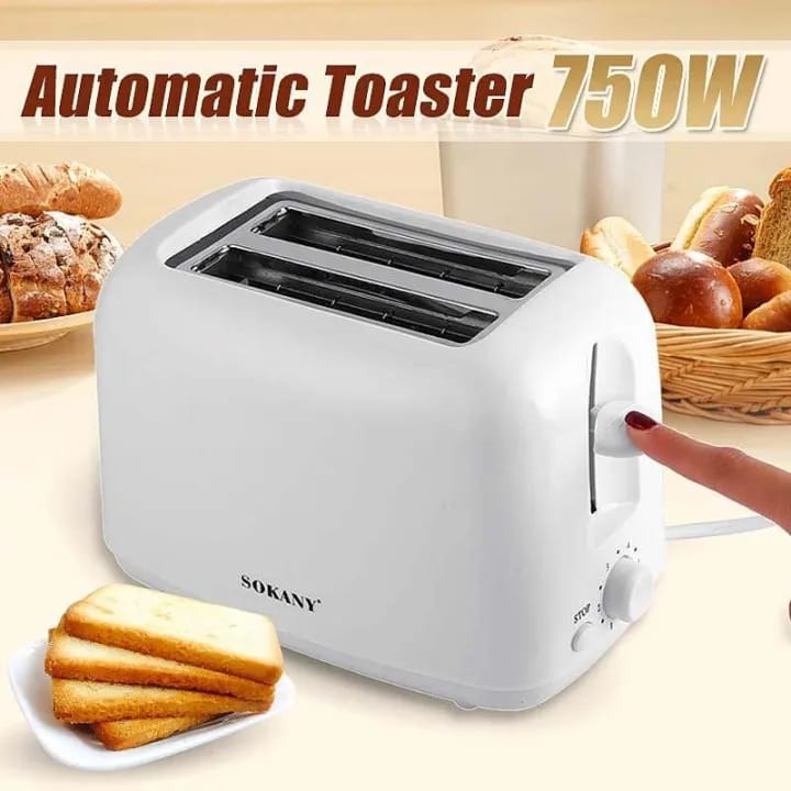 HJT-022 Sokany Slice Toaster 750W 6-Speed Automatic Toaster Of 2 Slice Toaster Home Sandwich Maker Breakfast Machine Bread Toast Machine - image 1