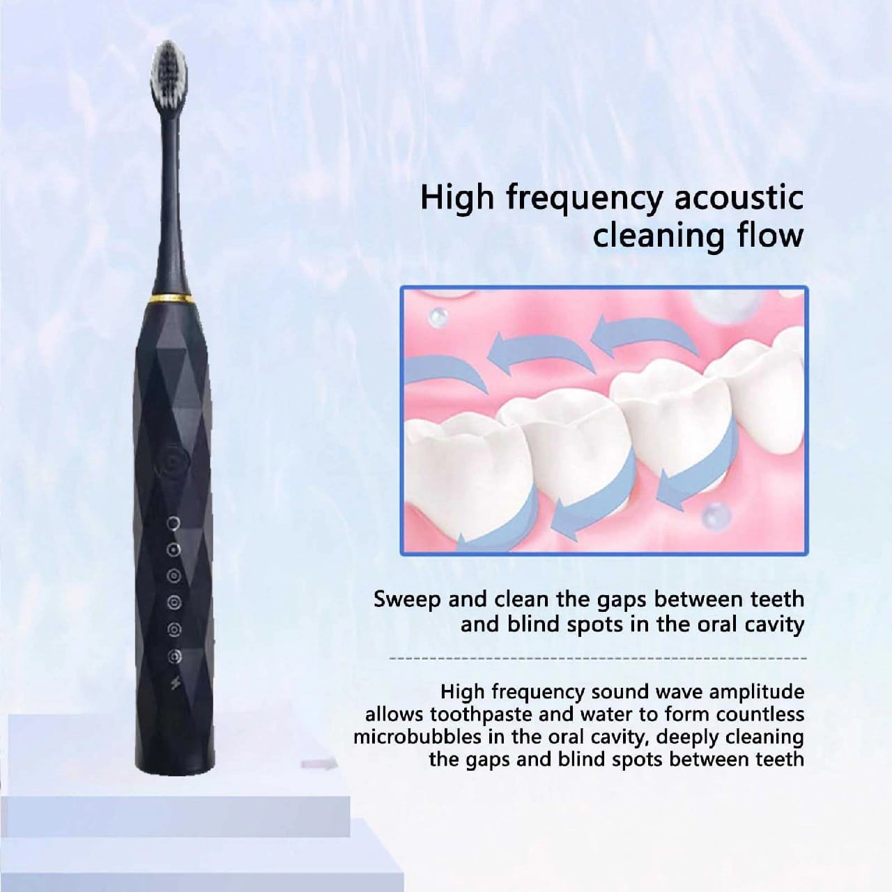 Electric Toothbrush for Adults, Automatic Electric Toothbrush, with 4 Brush Heads and Multi Modes, USB Rechargeable Toothbrush, One Charge for 30 Days, for Travel & Home - image 3