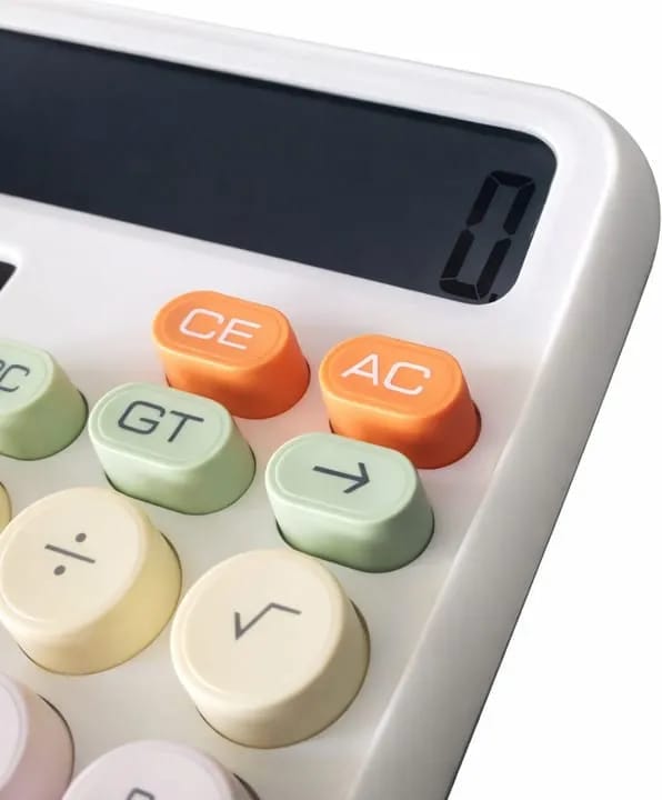 12 Digits INS Korean Dopamine Color Candy Style Calculator Large Display Mechanical Round Button calculator CITI.ZEV CT-013 - image 2