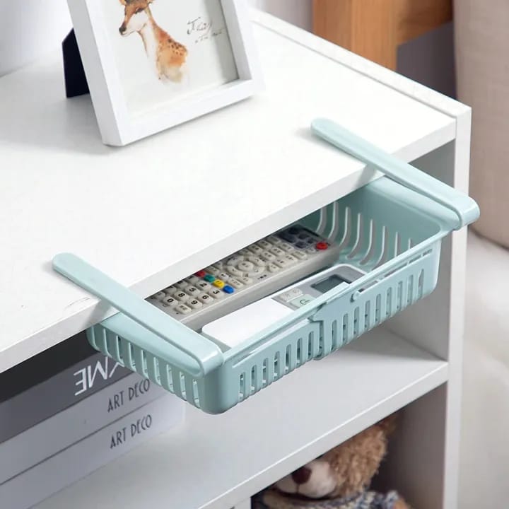4Pcs Kitchen Organizer Adjustable Kitchen Refrigerator Storage Rack Fridge Freezer Shelf Holder Pull-Out Drawer Organizer Space Saver - image 5