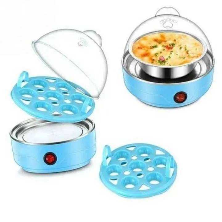 Electric Egg Boiler Poacher Food Steamer- Stylish Cooker Assorted Colors - image 4