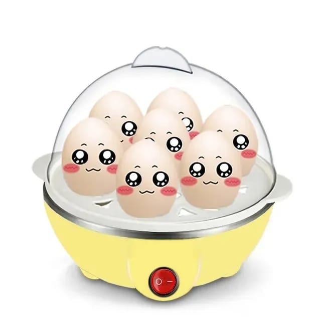 Electric Egg Boiler Poacher Food Steamer- Stylish Cooker Assorted Colors - image 1