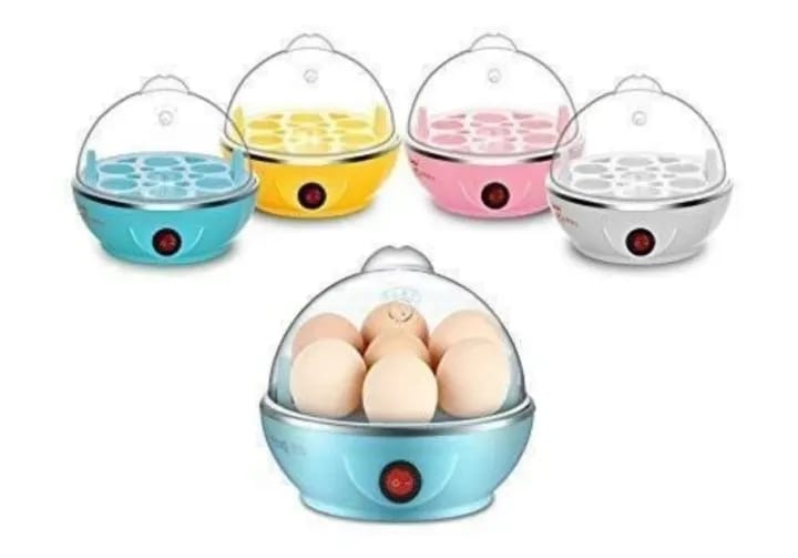 Electric Egg Boiler Poacher Food Steamer- Stylish Cooker Assorted Colors - image 3