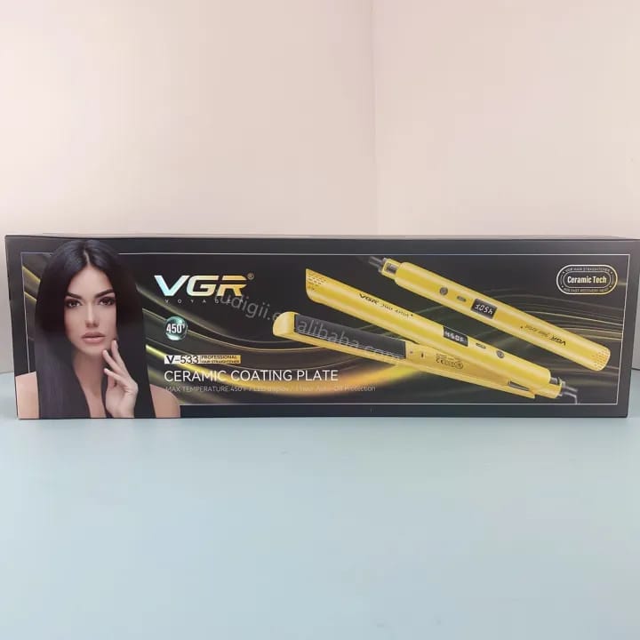VGR V533 Professional Ceramic Coated Plate Flat Iron Curler With LCD Display Hair Straightener - image 4