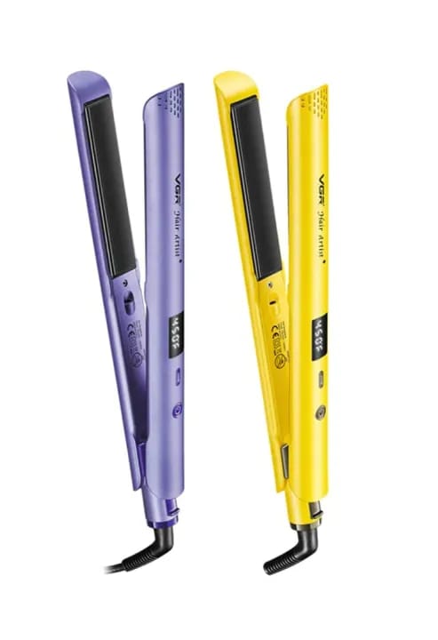 VGR V533 Professional Ceramic Coated Plate Flat Iron Curler With LCD Display Hair Straightener - image 1