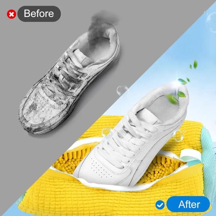 Shoe Washing Bag, Cylinder Reusable Shoe Washing Machine Bag Large Capacity Shoe Laundry Bag with Zipper for Sneakers Running Shoes Sock Toys, Travel Friendly - image 5