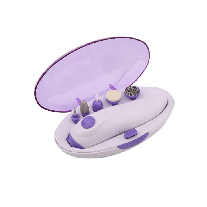 7In1 Design Manicure Set And Nail Polish Dryer With Nail Clipper Grinder Smoother Manicure Kits And Accessories - image 1