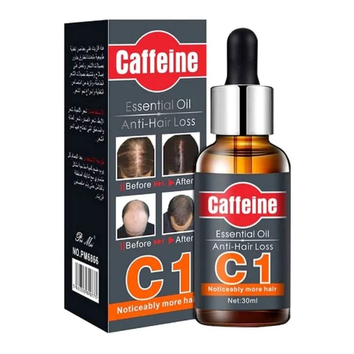 C1 Fast Hair Growth Essence Anti-Hair Loss Caffeine Essential Oil Liquid Treatments 30ml - image 2