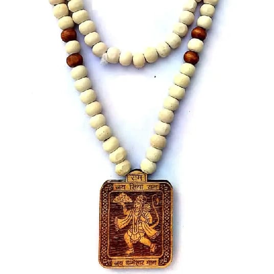Original Tulasi Mala Jai Shiyaram With Hanumanji Locket Jai Bhageshwordham Mala - image 2