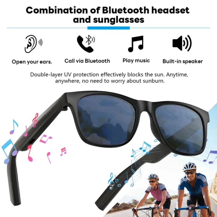 D11 Smart Sunglasses with Bluetooth 5.3, UV Protection, Built-in Speaker, Touch Control, 7-Hour Battery Life - image 3
