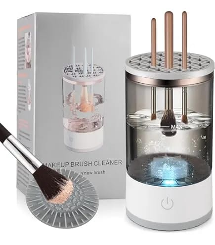Electric Makeup Brushes Cleaner,Portable USB Reusable Cosmetic Brush Cleaner Machine,Make Up Brush Cleaning Tool to Wash Dry All Size Makeup Brush,Great Gift for Women, Girlfriend,Valentine's Day - image 1