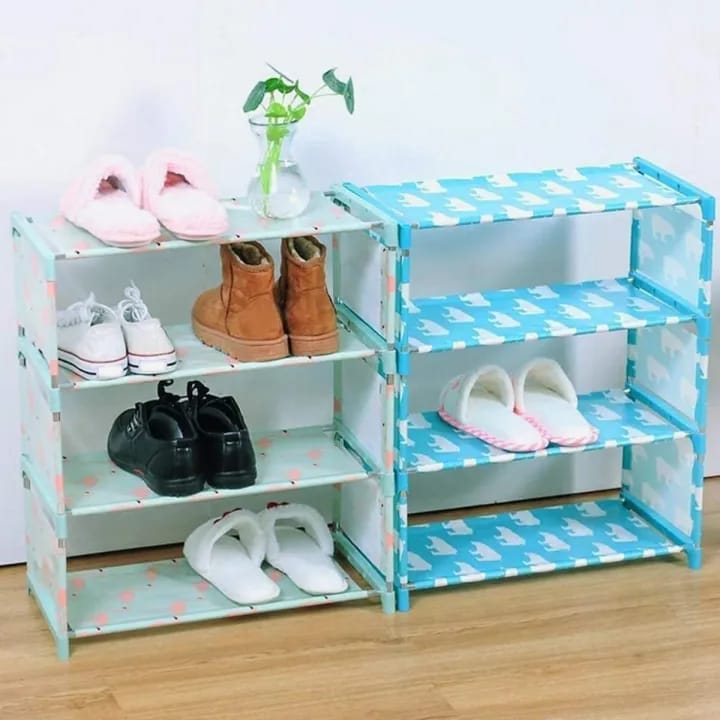 Diy 4 Layers Shoes Rack Oxford Cloth Cabinet - image 1