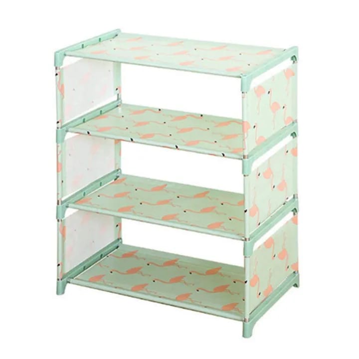 Diy 4 Layers Shoes Rack Oxford Cloth Cabinet - image 3