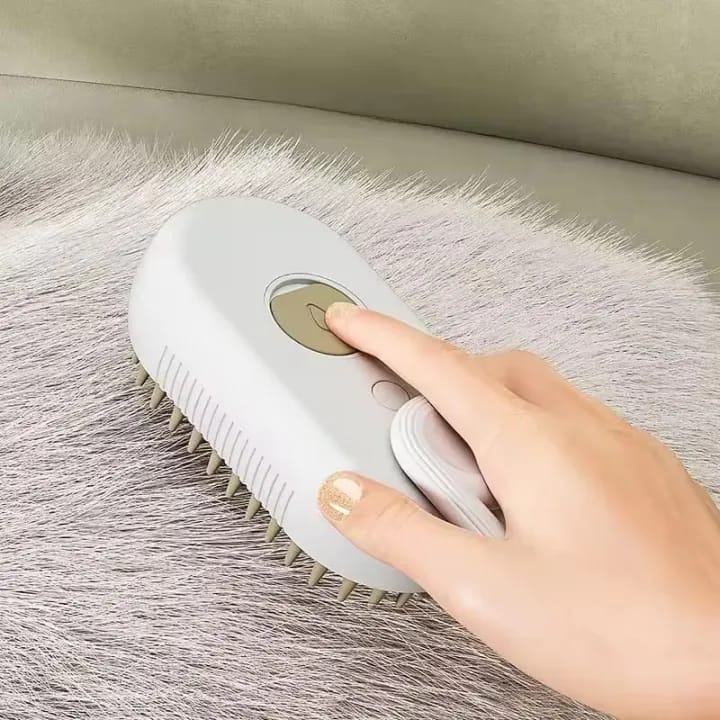 Cat Steam Brush for Shedding Dog Brush with Steam Pet Hair Cleaning Brush Comb for Spray 3 in 1 Pet Grooming for Long & Short Haired Pets – Spritz Comb for cats and dogs - image 3