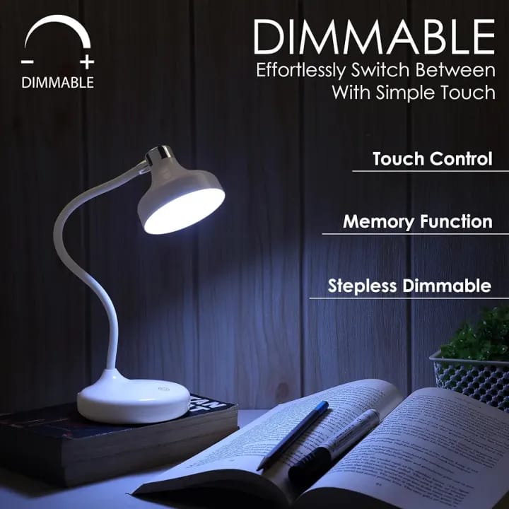 LED Study Lamp Rechargeable – Touch Control Table Lamp for Students with Flexible Neck | 3 Color Changing USB Desk Light for Study Table, Reading, Home Office, Bedside & Work Use - image 5