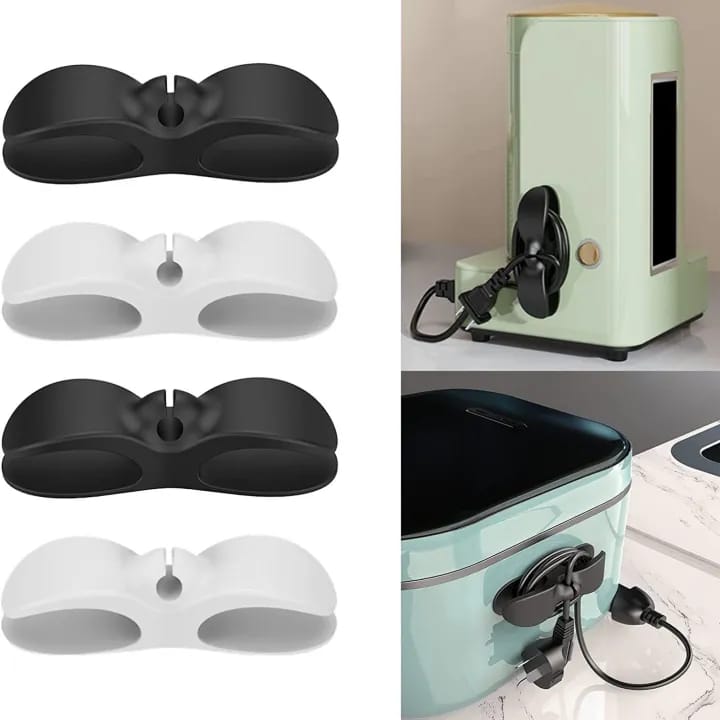 Adhesive Cable Organizer Clip | Silicone Wire Holder for Kitchen Appliances, Extension Cords & Charging Cables - image 5