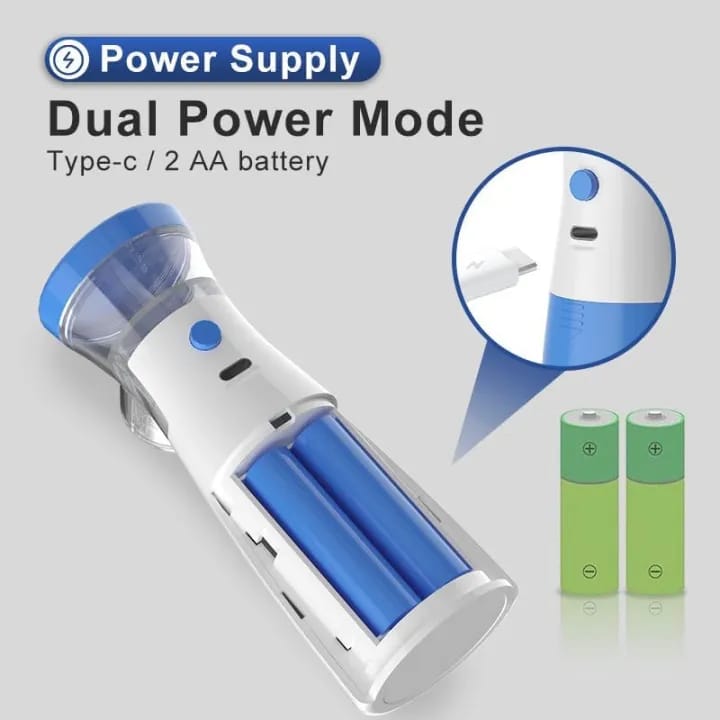Portable Medical Mesh Nebulizer for Kids & Adults | USB Type-C & Battery Operated | Quiet Inhaler for Asthma, Cough & Cold - image 3