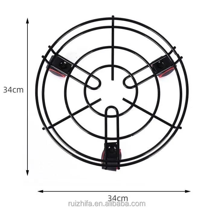 Gas Cylinder Trolley with Wheels – Heavy Duty LPG Cylinder Stand / Movable Gas Cylinder Holder - image 3