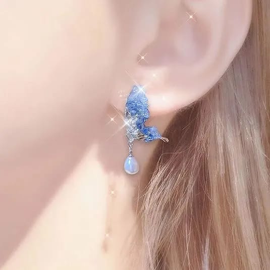 Luxury Butterfly Zircon Crystal Stud Earrings for Accessories Jewelry for Girl - image 4