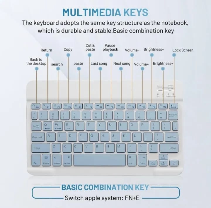 Combo Mouse AND Keyboard Kit Bluetooth (bt and 2.4g both) Both Rechargable Mouse And Keyboard - image 5