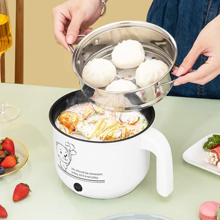 Multicolor Multipurpose Heating Non Stick Steamer Hot Pot Electric Cooking - image 2