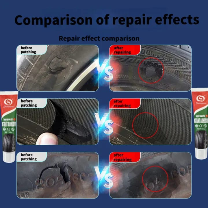 Shuangyuan Super Powerful Instant Adhesive 50g - Universal Black Tire & Rubber Repair Glue - image 3