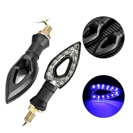 Motorcycle Turn Signals Lights 12V Universal Motorbike Turn Signal Indicator Blinker - image 1