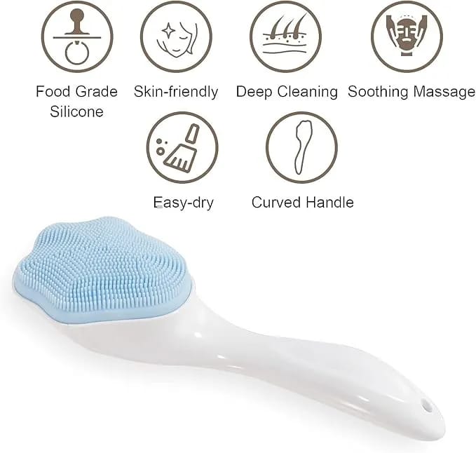 Silicone Face Cleansing Brush | Soft Deep Pore Facial Cleaning Brush | Gentle Exfoliating Skin Care Tool - image 4
