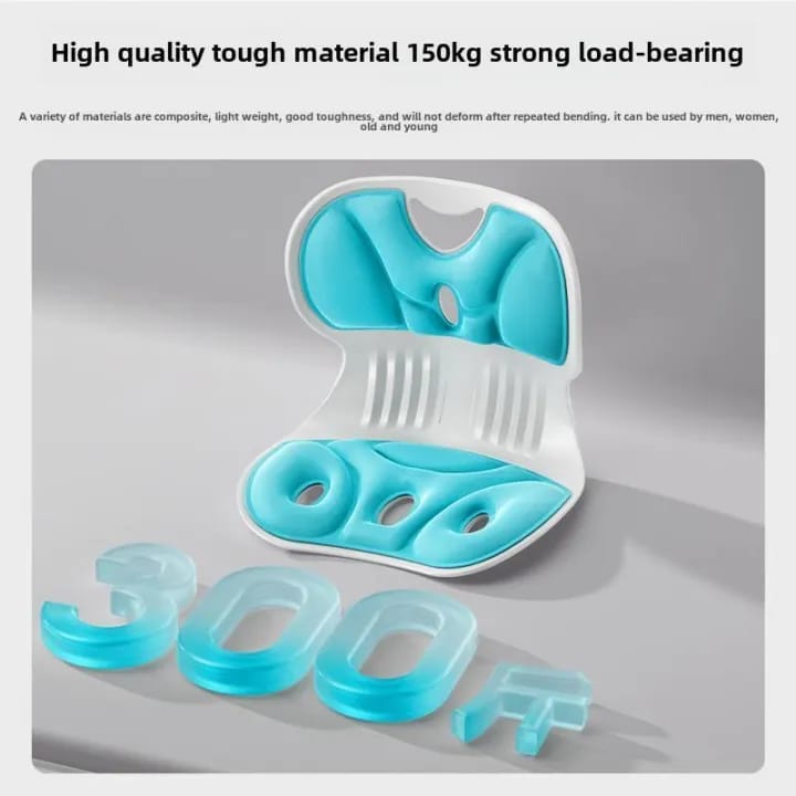 Portable Ergonomic Sitting Posture Corrector Chair | Orthopedic Lumbar Back Support Cushion for Office, Car & Floor | Lower Back Pain Relief Seat | - image 5