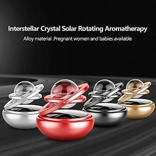 Solar Rotating Car Air Freshener Perfume Diffuser Aromatherapy Dashboard Fragrance Ornament - image 4