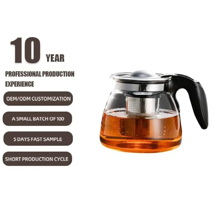 Shengyle 1500ml Glass Teapot With Stainless Steel Infuser – Premium Tea Brewing Kettle - image 2