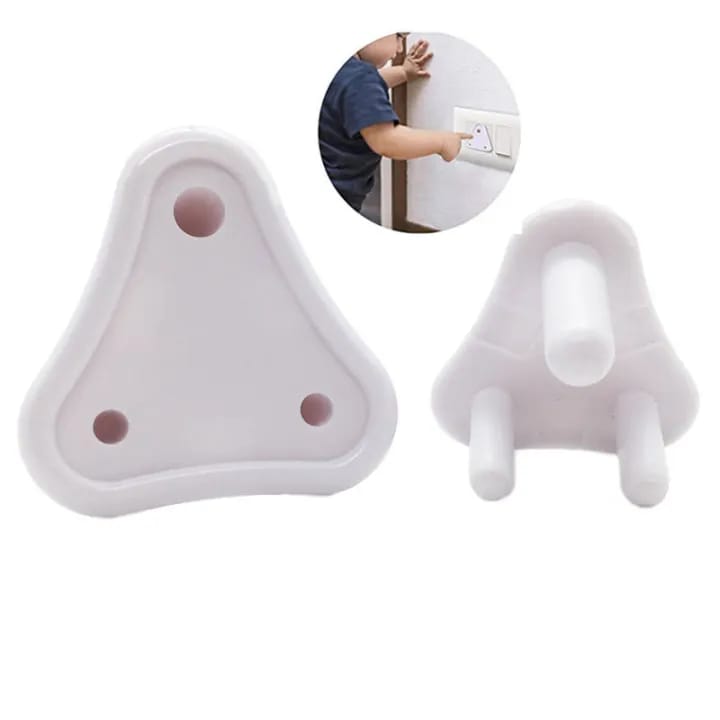 Baby Proofing Electrical Protector Socket Plug Cover Guards - Pack of 6 , White, Open Socket Guards Protector for Kids Safety, Electric Plugs Cover, Baby Safety Product - image 1