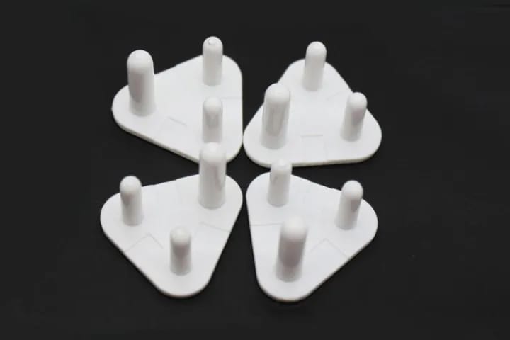 Baby Proofing Electrical Protector Socket Plug Cover Guards - Pack of 6 , White, Open Socket Guards Protector for Kids Safety, Electric Plugs Cover, Baby Safety Product - image 5