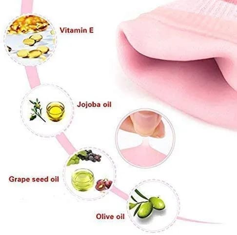 Multicolor Spa Moisturizing Gel Socks For Dry Feet And Ankles - image 4