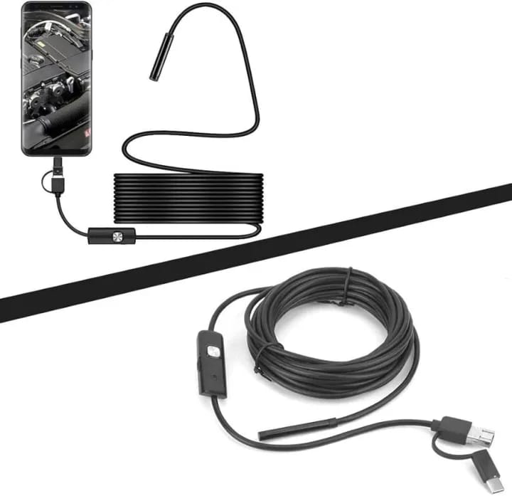 5.5mm 2MP HD USB Endoscope Camera – Waterproof Snake Inspection Camera with LED Light for Android & PC (2M Cable) - image 5
