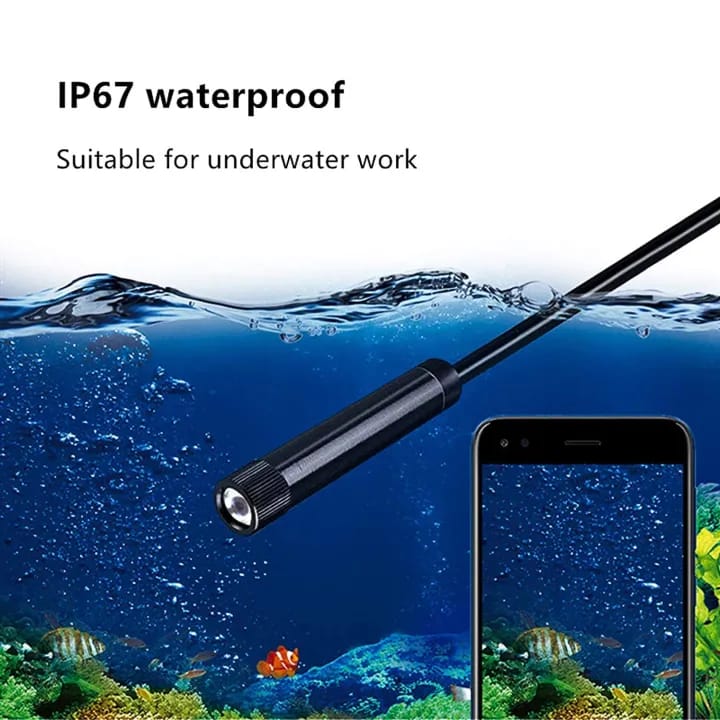 5.5mm 2MP HD USB Endoscope Camera – Waterproof Snake Inspection Camera with LED Light for Android & PC (2M Cable) - image 4
