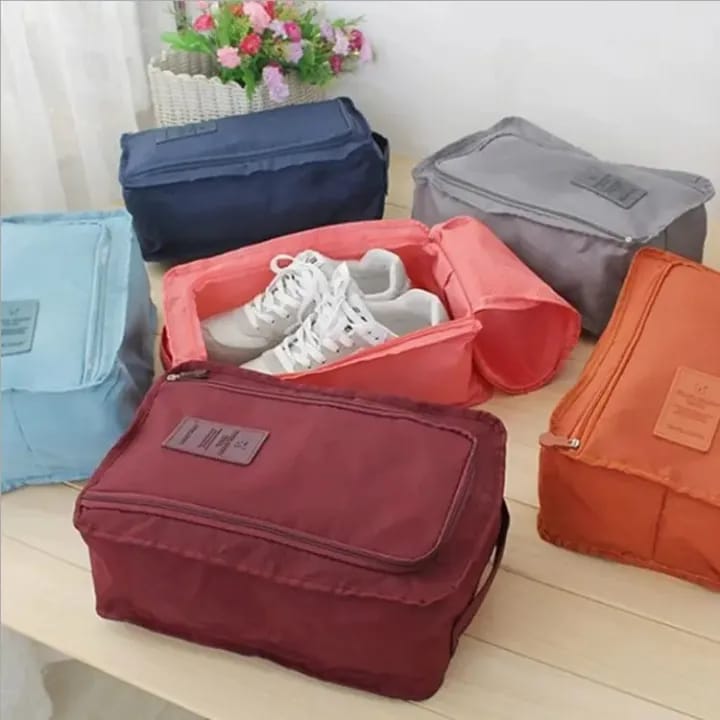 Shoe Organizer Bag Travel Dust-Proof Luggage Shoes Box Portable Shoes Storage Bags Travel Cosmetic Clothing Pouch Waterproof Home - image 2