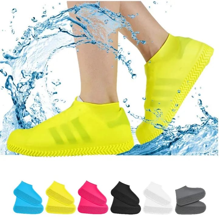 Anti-slip Silicone Reusable Rain Shoe Covers Waterproof Protector Shoes Cover - image 1